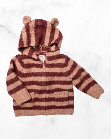 gap ♡ 3-6 mo ♡ cozy knit bear zip up hoodie