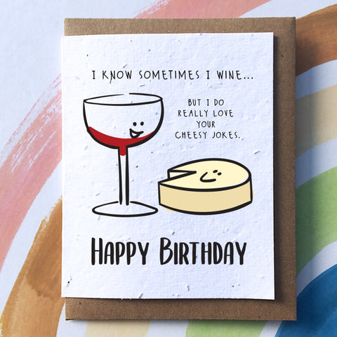sew sweet ♡ greeting card ♡ whine and cheese