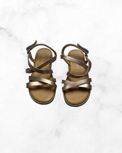 cat&jack ♡ 8 ♡ metallic pink strappy sandals