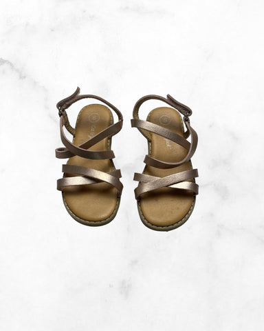 cat&jack ♡ 8 ♡ metallic pink strappy sandals