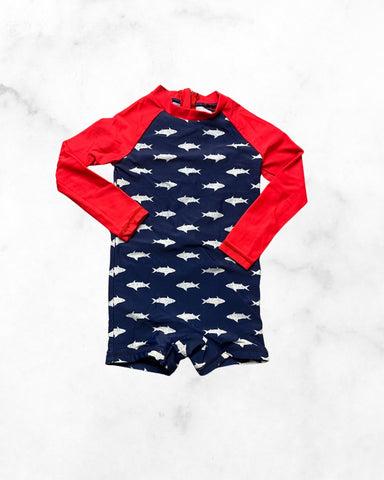 borealis ♡ 12 mo ♡ shark rashguard