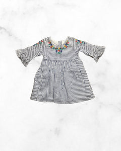 gap ♡ 6-12 mo ♡ striped floral trim dress