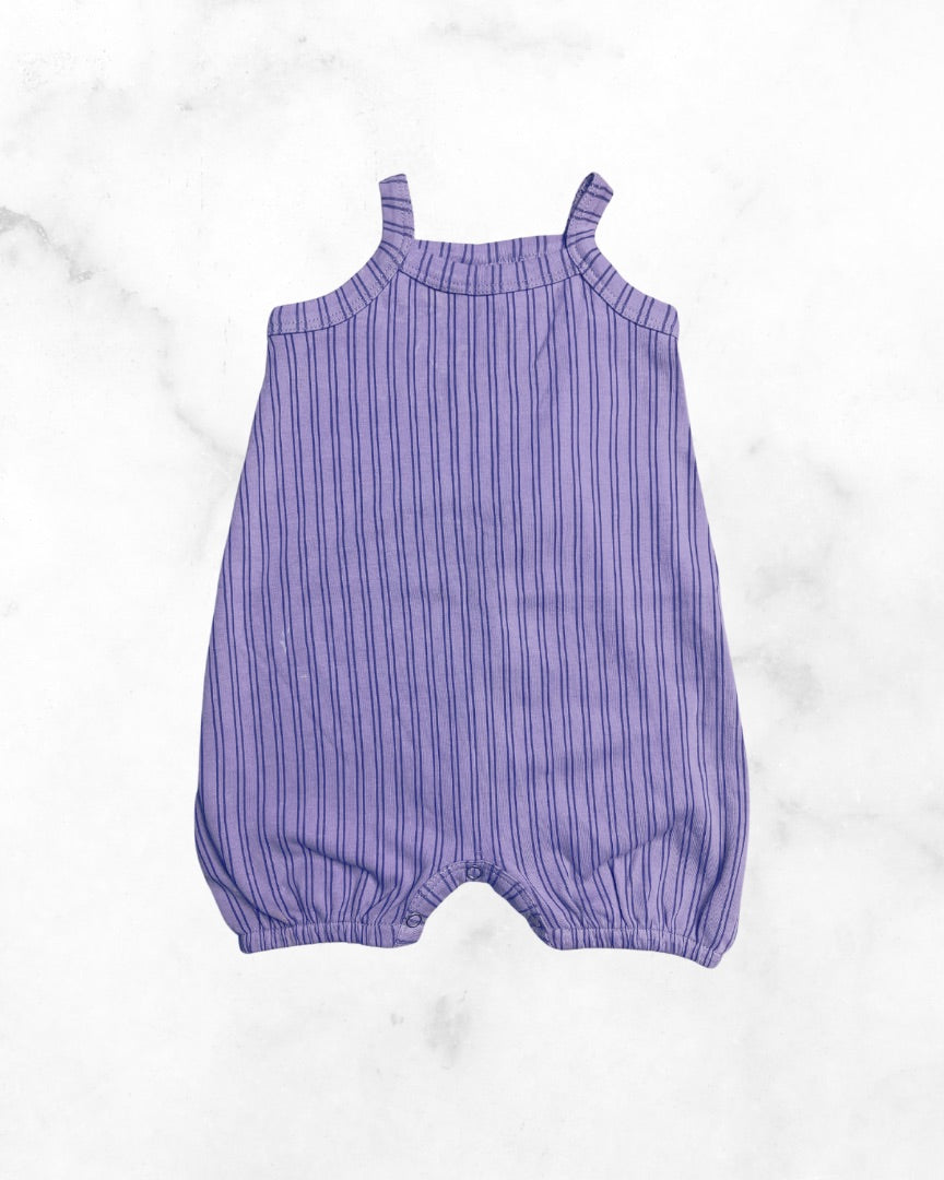 kate quinn ♡ 3-6 mo ♡ purple striped tank romper