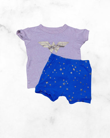 gap x dc ♡ 12-18 mo ♡ wonder woman short pj set