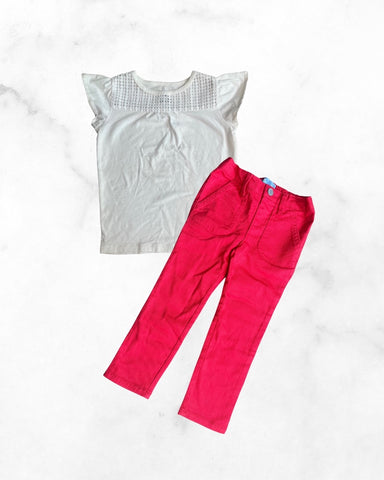 gap/carters ♡ 4t ♡ red jeans & tee set
