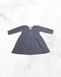 jax & lennon ♡ 0-6 mo ♡ blue long sleeve dress