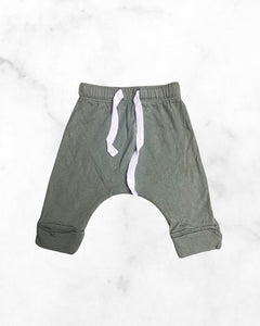 mini mioche ♡ 3-6 mo ♡ olive jersey jogger