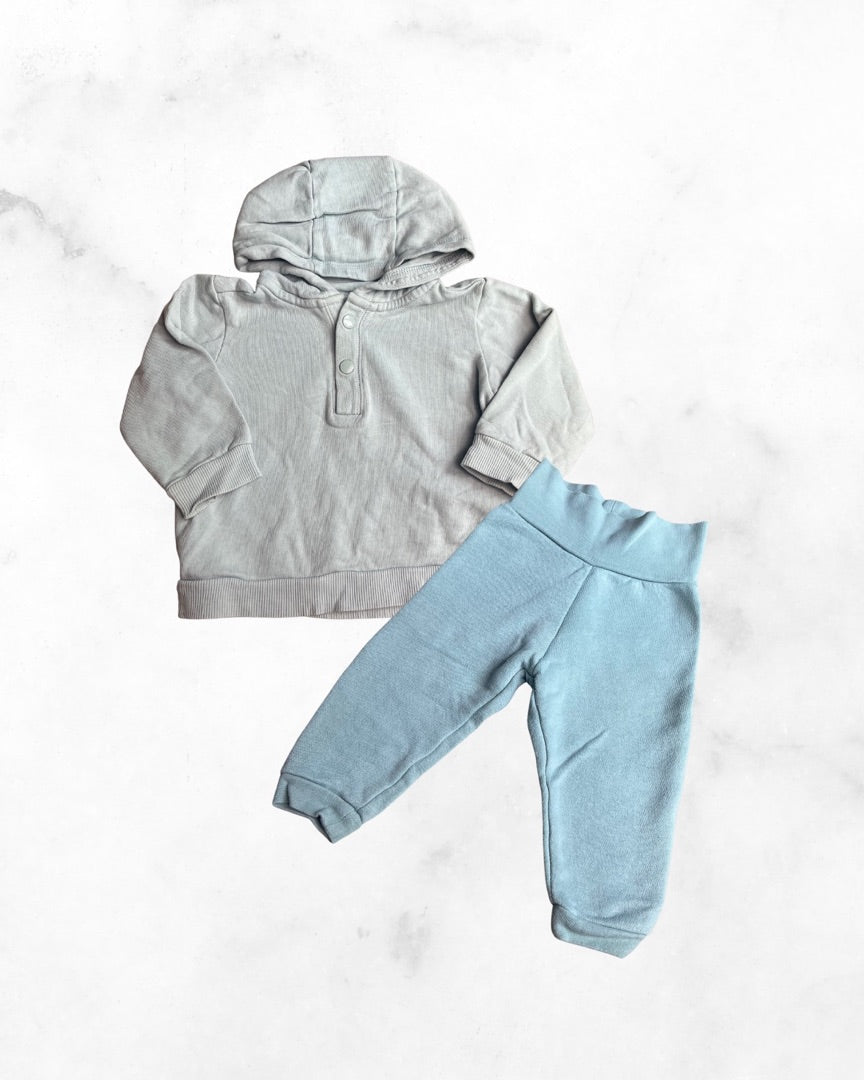 h&m ♡ 6-9 mo ♡ robins egg blue sweat set