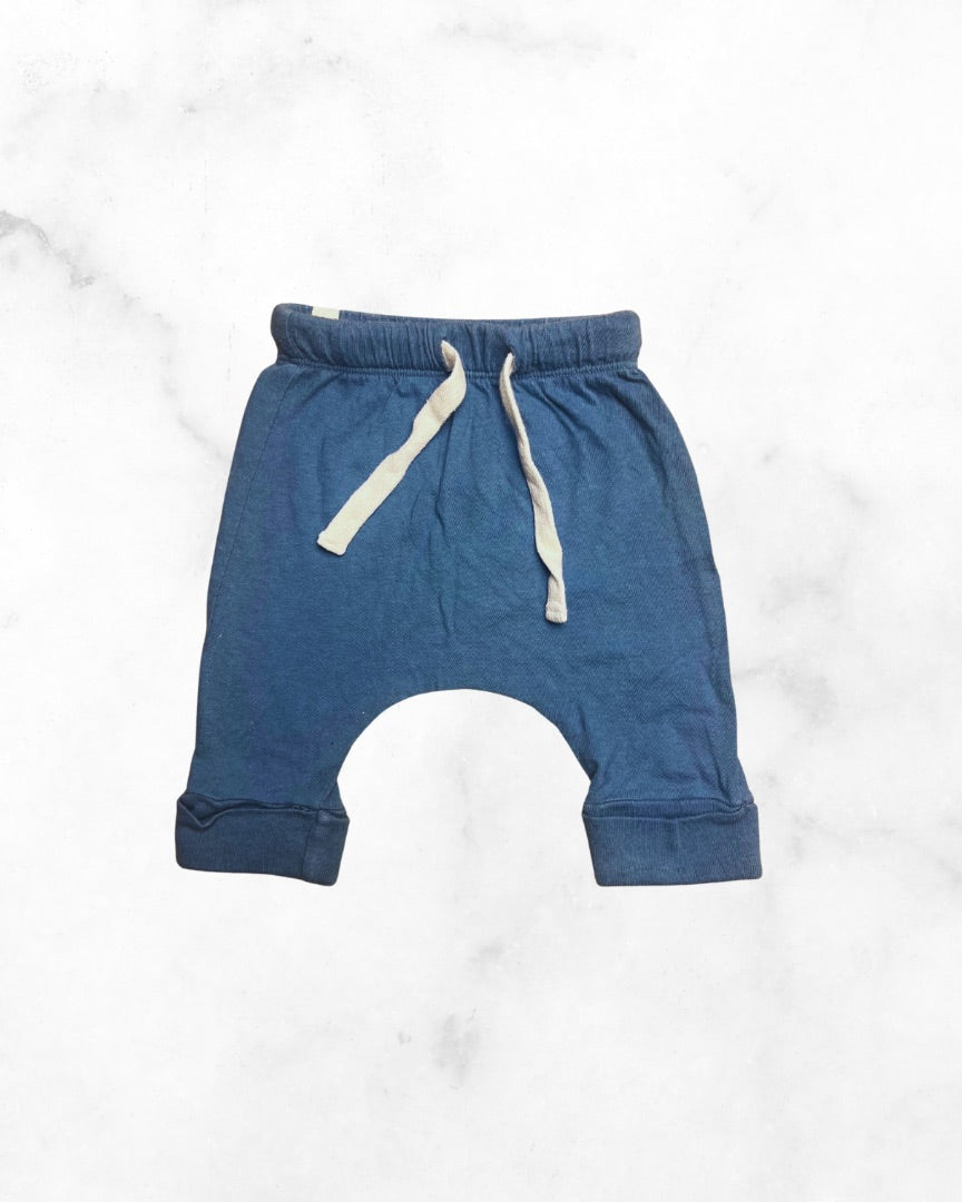 mini mioche ♡ 3-6 ♡ blue jersey jogger