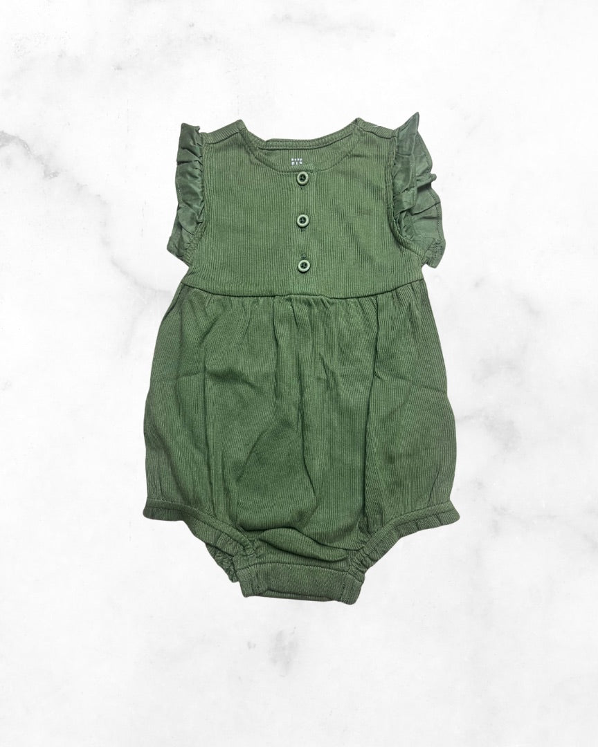 gap ♡ 6-12 mo ♡ ruffle tank romper