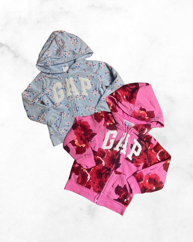 gap ♡ 4t ♡ floral logo hoodie bundle