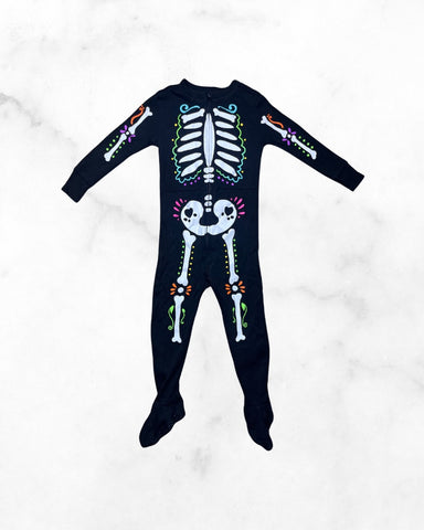 old navy ♡ 18-24 mo ♡ day of the dead skeleton sleeper