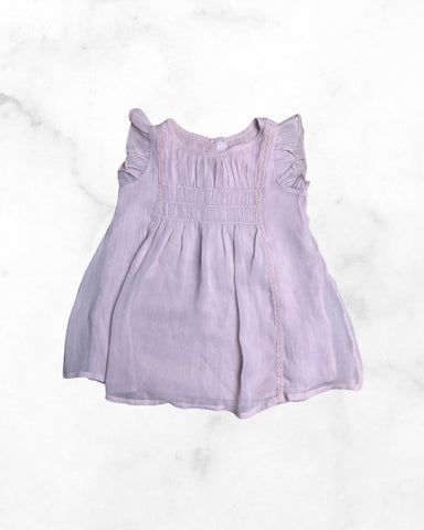 gap ♡ 12-18 mo ♡ lightweight pink ruffle sleeve dress