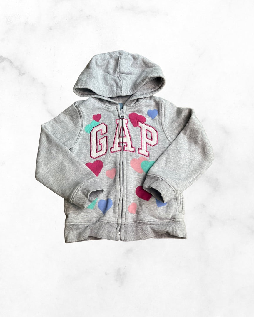 gap ♡ 4t ♡ heart logo full zip