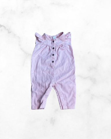 old navy ♡ 3-6 mo ♡ button up ruffle tank romper