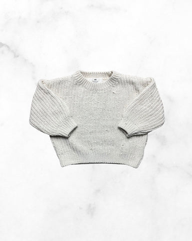 h&m ♡ 18-24 mo ♡ cream soft knit sweater