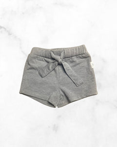 gagou tagou ♡ 6 mo ♡ grey cotton tie shorts