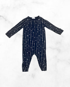miles the label ♡ 18 mo ♡ henley striped block playsuit romper