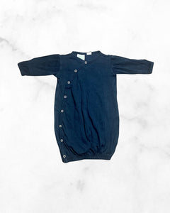 parade organics ♡ 0-3 mo ♡ navy snap sleep gown