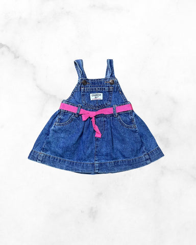 oshkosh ♡ 6mo ♡ belted denim jumper