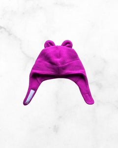 mec ♡ xs ♡ fuchsia fleece bear hat