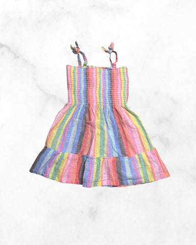 gap ♡ 5t ♡ striped rainbow dress