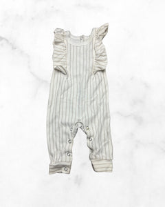 pehr ♡ 0-3 mo ♡ marigold stripes away sleeveless ruffle romper