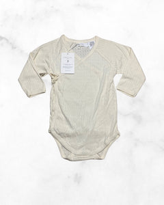 jamie kay ♡ 12 mo ♡ off white kimono long sleeve bodysuit