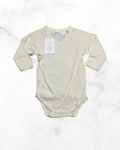 jamie kay ♡ 12 mo ♡ off white kimono long sleeve bodysuit