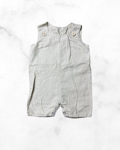 beba bean ♡ 3-6 mo ♡ tan sleeveless linen romper