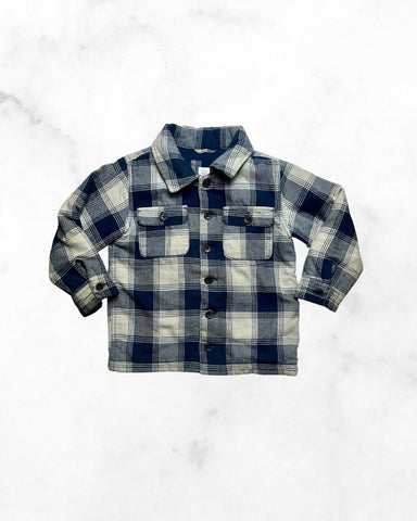 gap ♡ 4t ♡ navy plaid bush jacket