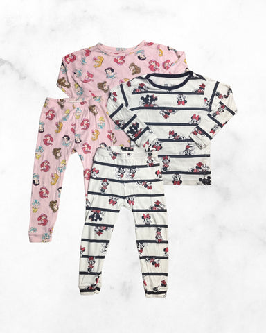 gap x disney ♡ 3t ♡ princess & minnie mouse pj bundle