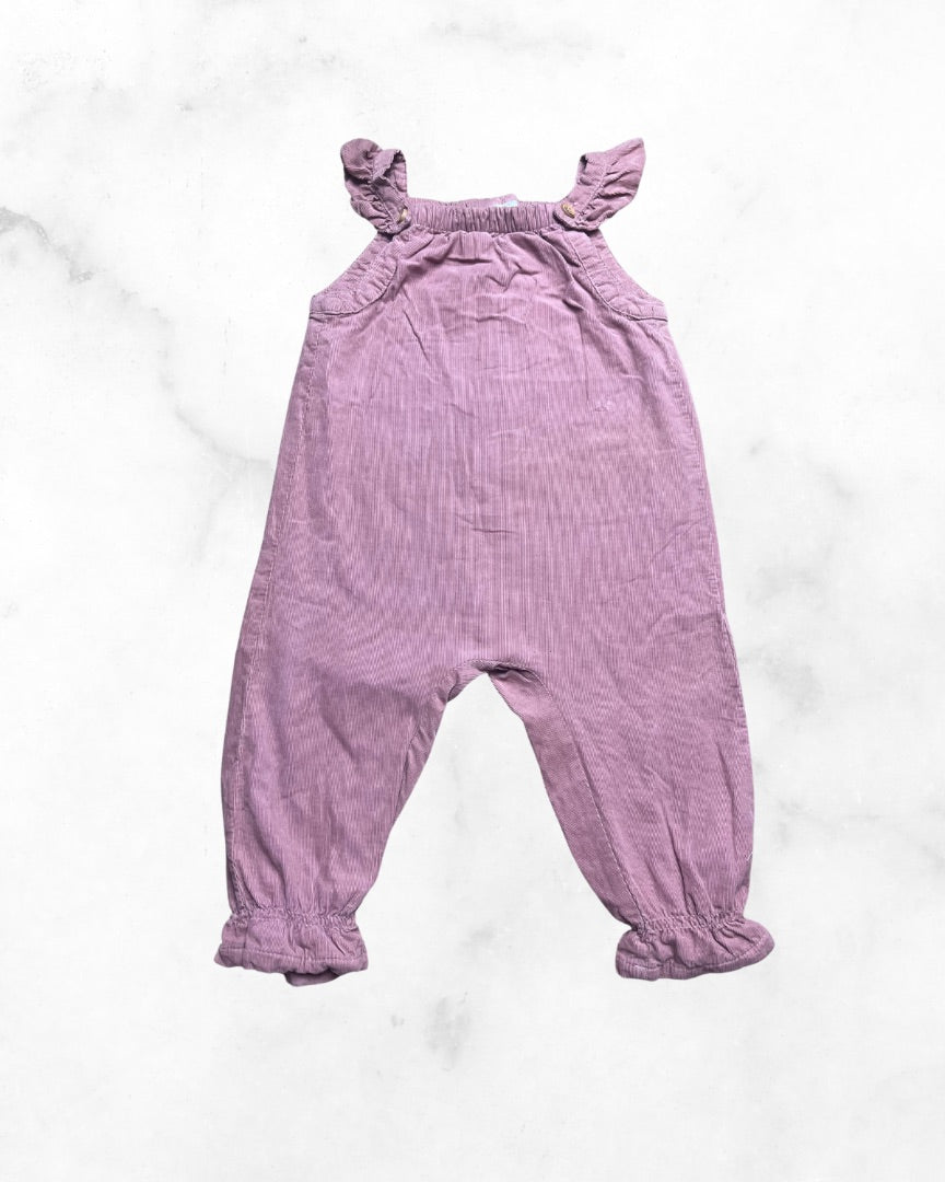 zara ♡ 9-12 mo ♡ ruffle tank blush corduroy romper