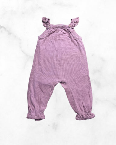 zara ♡ 9-12 mo ♡ ruffle tank blush corduroy romper