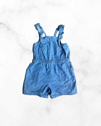 old navy ♡ 5t ♡ denim chambray ruffle romper