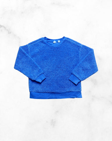 gap ♡ 6-7y ♡ blue sherpa crew neck