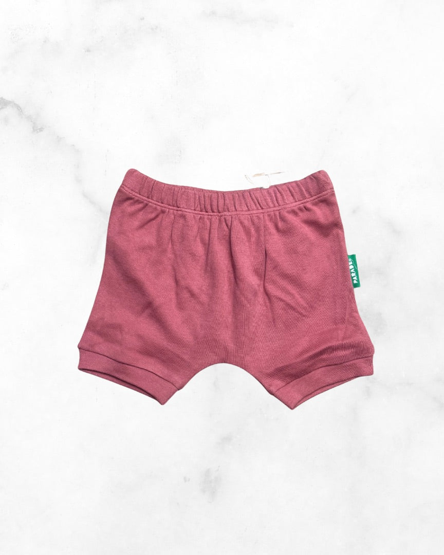 parade organics ♡ 6-12 mo ♡ salmon harem shorts
