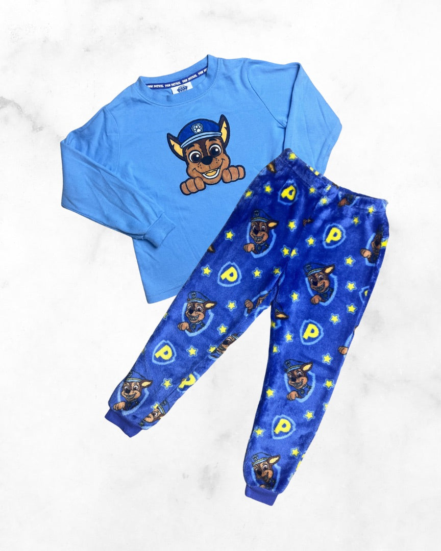 nickelodeon x paw patrol ♡ 4-5y ♡ fuzzy chase paw patrol pj set