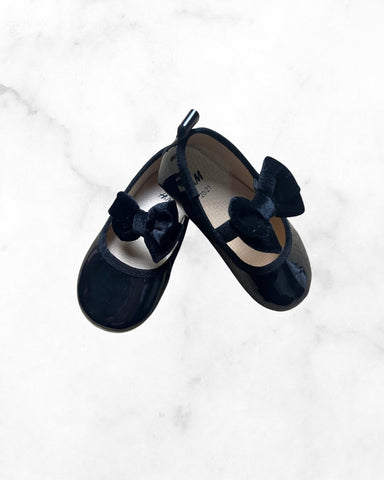 h&m ♡ 5.5 ♡ shiny black ballet flats