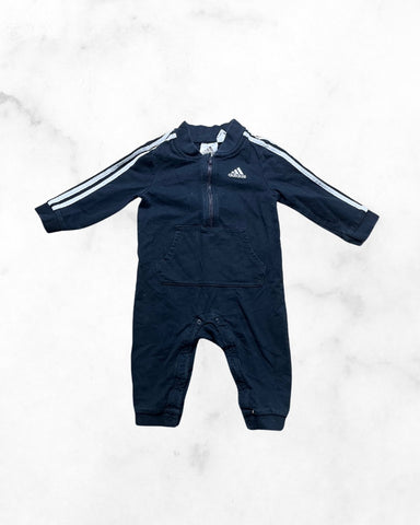 adidas ♡ 12 mo ♡ half zip track romper