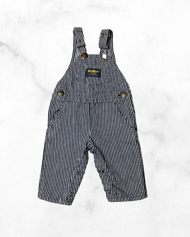 oshkosh ♡ 3-6mo ♡ navy striped overalls