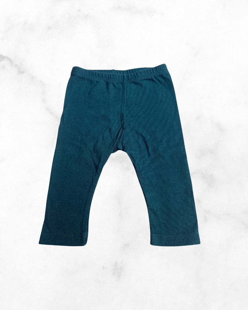 mini mioche ♡ 3-6 mo ♡ forest green leggings