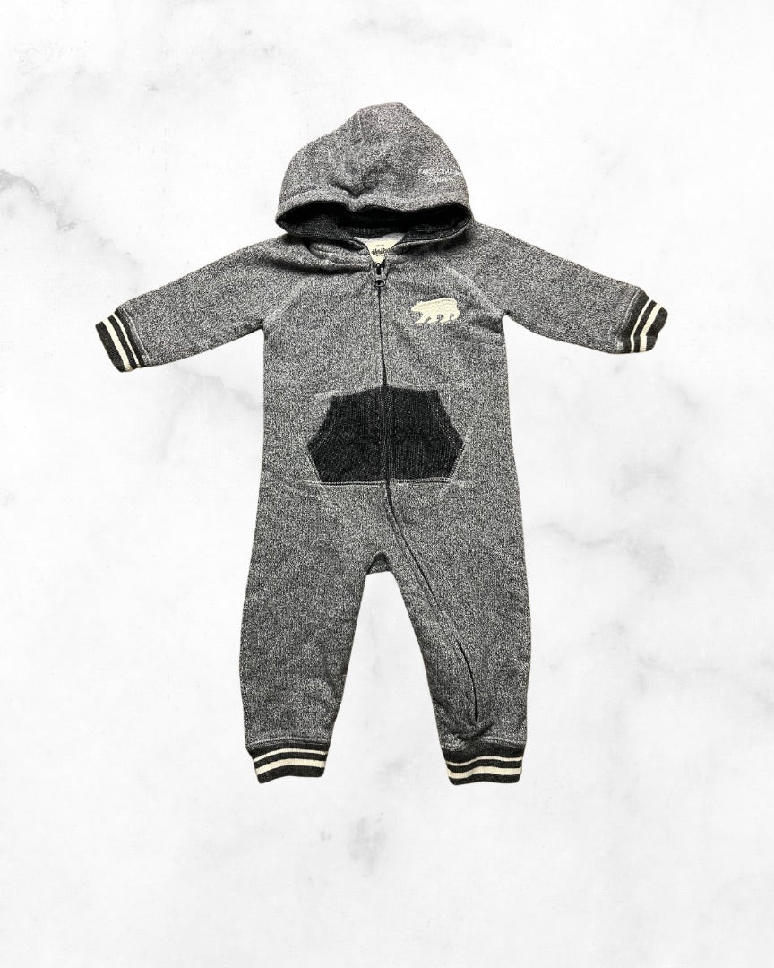 hatley ♡ 6-12 mo ♡ sweat hooded romper