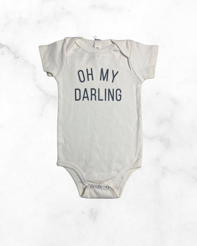 gladfolk ♡ 6-12 mo ♡ cream oh my darling organic bodysuit