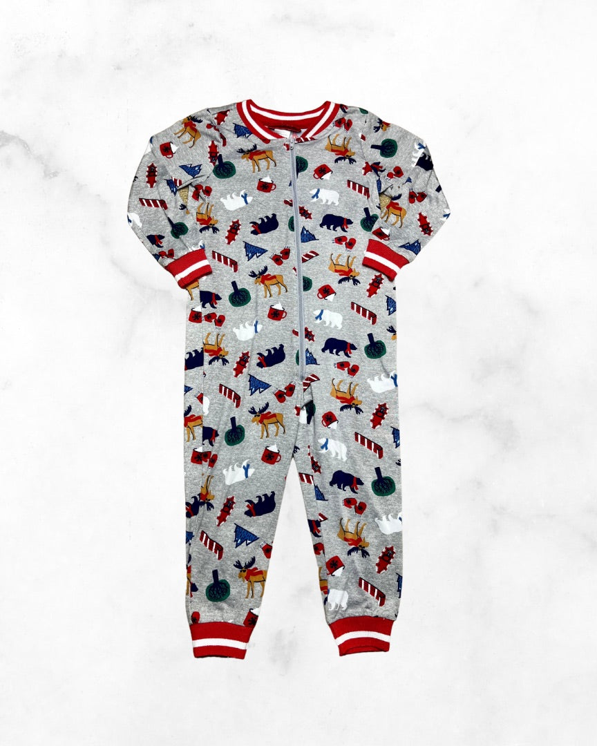 holiday #famjams ♡ 4t ♡ winter moose sleep romper