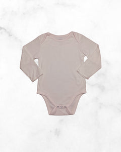 mec ♡ 24 mo ♡ pale pink fleece bodysuit