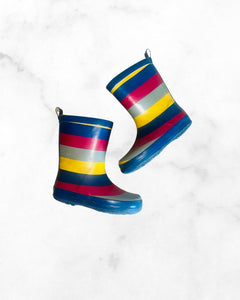 korango ♡ 9 ♡ striped rain boots