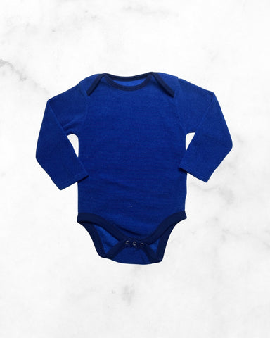 mec ♡ 24mo ♡ striped fleece long sleeve bodysuit