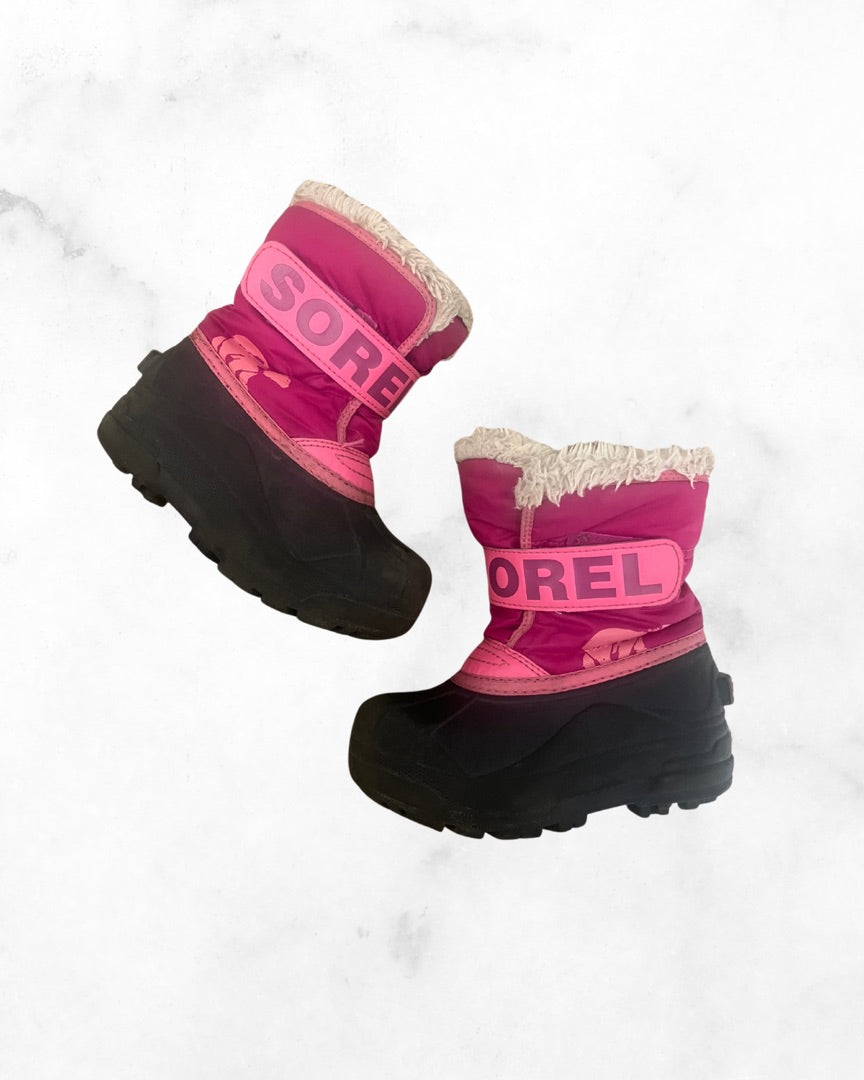 sorel ♡ 9 ♡ pink snow commander boot