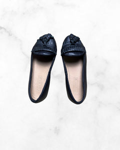 zara ♡ 11 ♡ black tassel flats